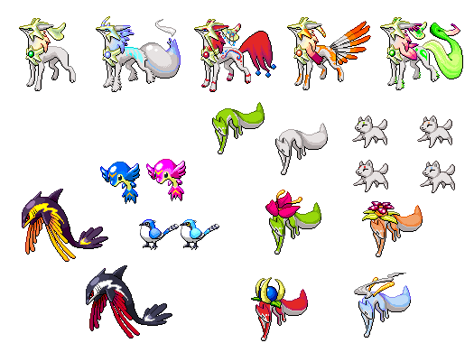 Fakemon sprites by DragonFiresongs on DeviantArt