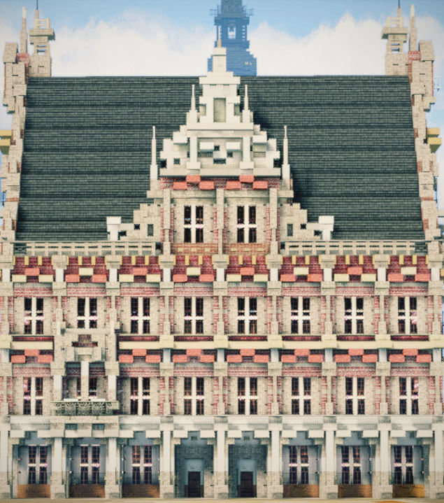 Minecraft - Rathaus in Bocholt by Heinrich-Mueller on DeviantArt