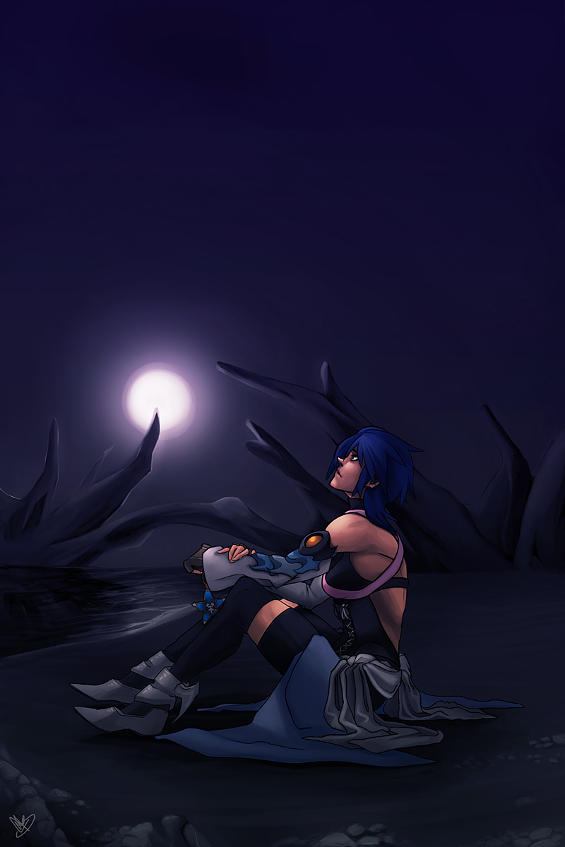 Waiting in the Darkness by charlestanart