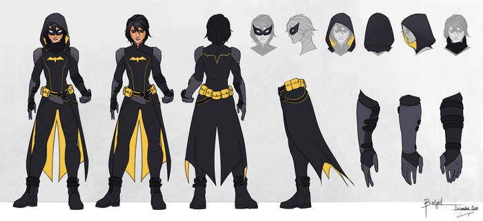 Batgirl - Cassandra Cain - Model Sheet by charlestanart