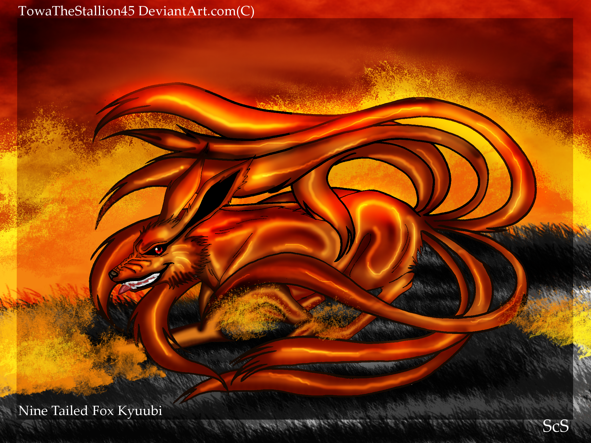 Nine Tailed Kyuubi Fox By TowaTheStallion45 On DeviantArt.