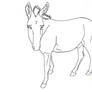 Donkey Lineart free Use