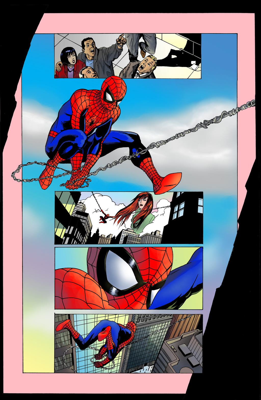 spiderman colored by davidcampbell on DeviantArt