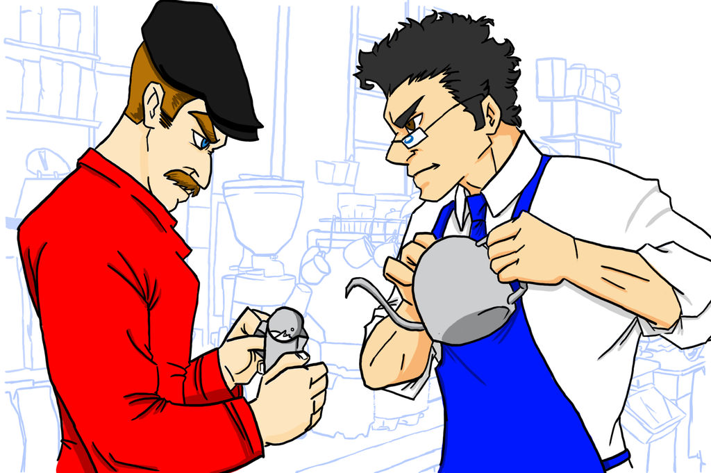 Coffee battle by 98SunWukong89 on DeviantArt