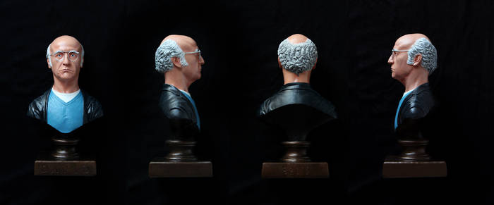 Larry David bust (painted)