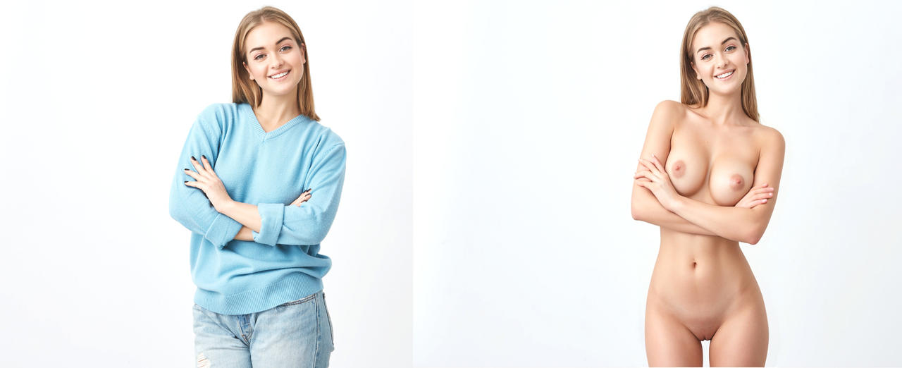 dressed and undressed Girls dressed - undressed -