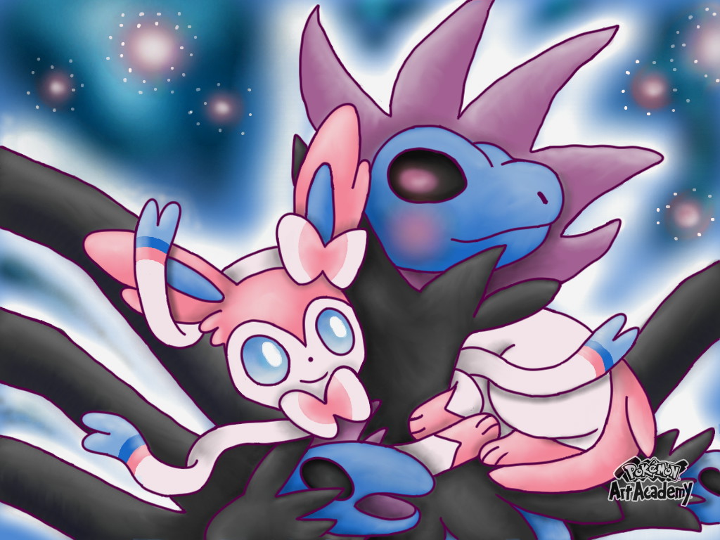 Hydreigon and Sylveon