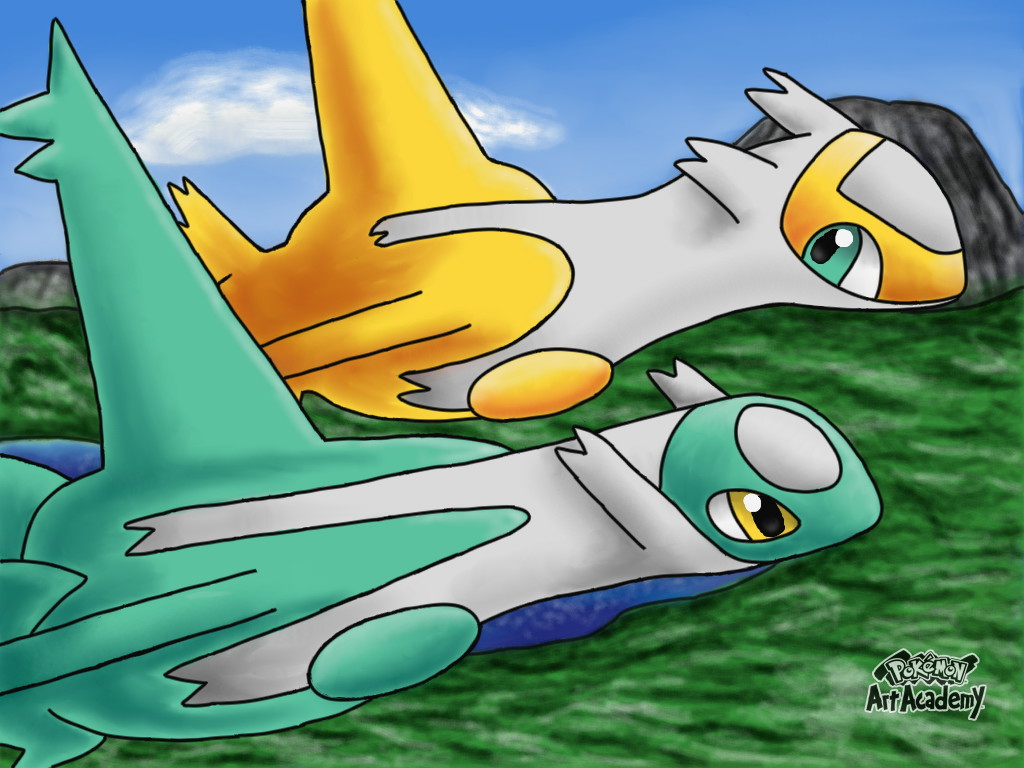 Shiny Latias and Shiny Latios