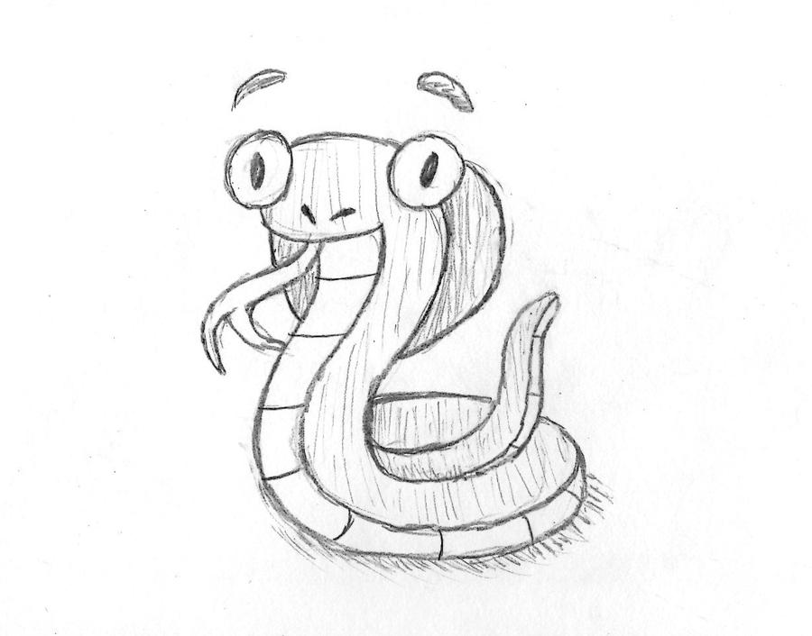 Cartoon Snake Sketch by 29steph5 on DeviantArt