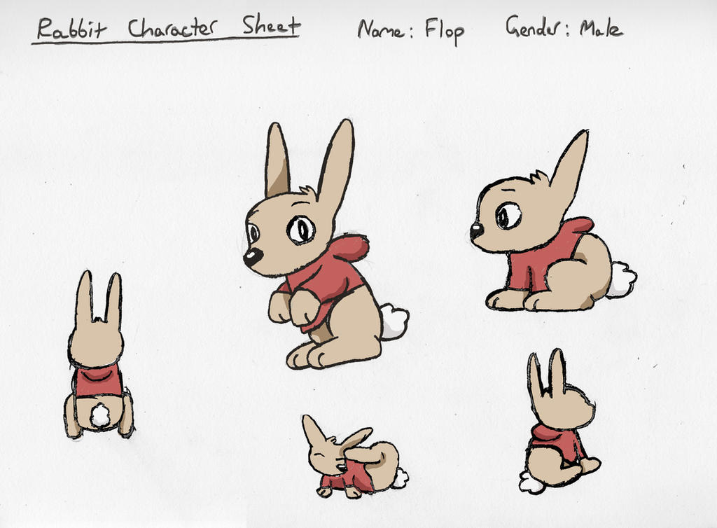Deviantart Floppy Rabbit Flop the Bunny Character Sheet by 29steph5 on DeviantArt