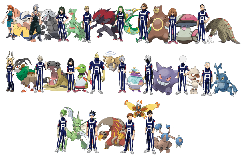 My Hero Academia Student 1b Pokemons By Iiitian04 On Deviantart