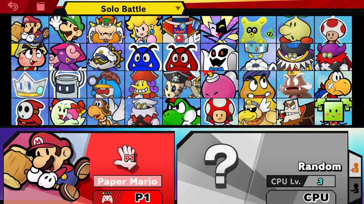 Paper Mario Roster by SmashyBros on DeviantArt
