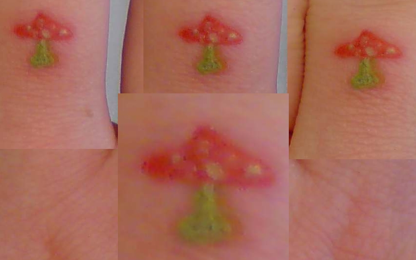 My shroom finger tattoo