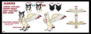 LOTG Owls of Gah'hoole: Glamora ref sheet
