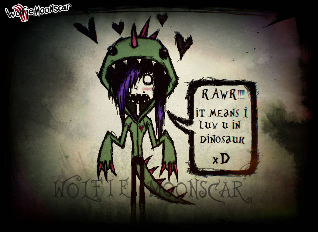 (SCENETEMBER 2021) DAY 11: RAWR xD by WolfieMoonscar on DeviantArt