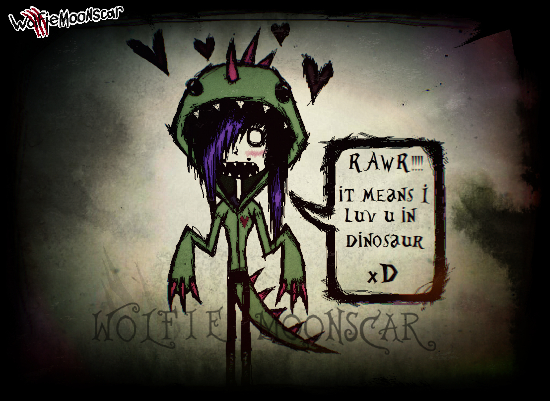 (SCENETEMBER 2021) DAY 11: RAWR xD by WolfieMoonscar on DeviantArt