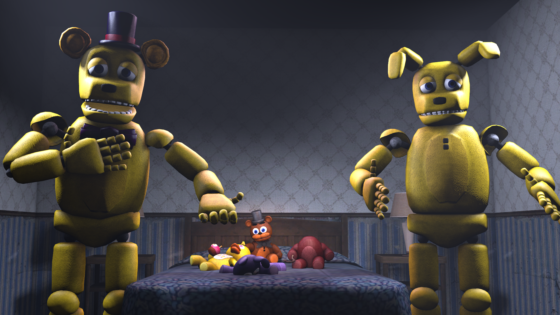 Fredbear and Springbonnie, Fnef Wiki