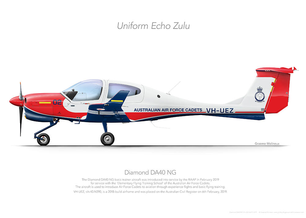 Da40 Model Diamond DA40 NG VH-UEZ Australian Air Force Cadets by LieutenantAUSSIE ...