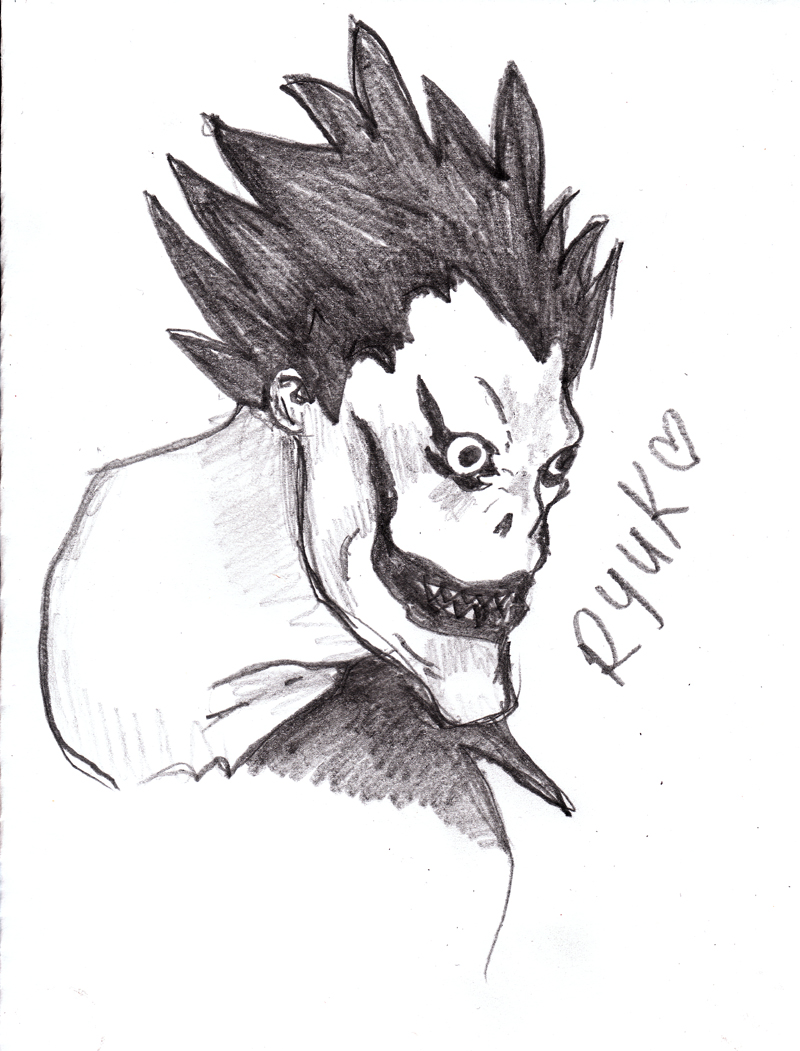 DEATH NOTE :: Ryuk Sketch by wammyhousereject on DeviantArt