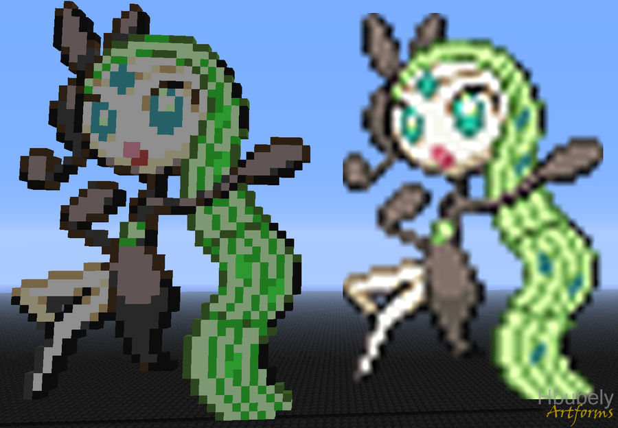 Meloetta - Minecraft Art