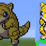 Sandshrew - Minecraft Art