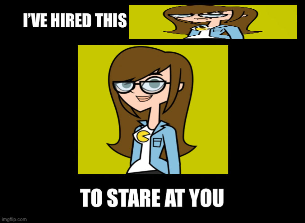I have hired her to stare at you by hochunhin1w34 on DeviantArt