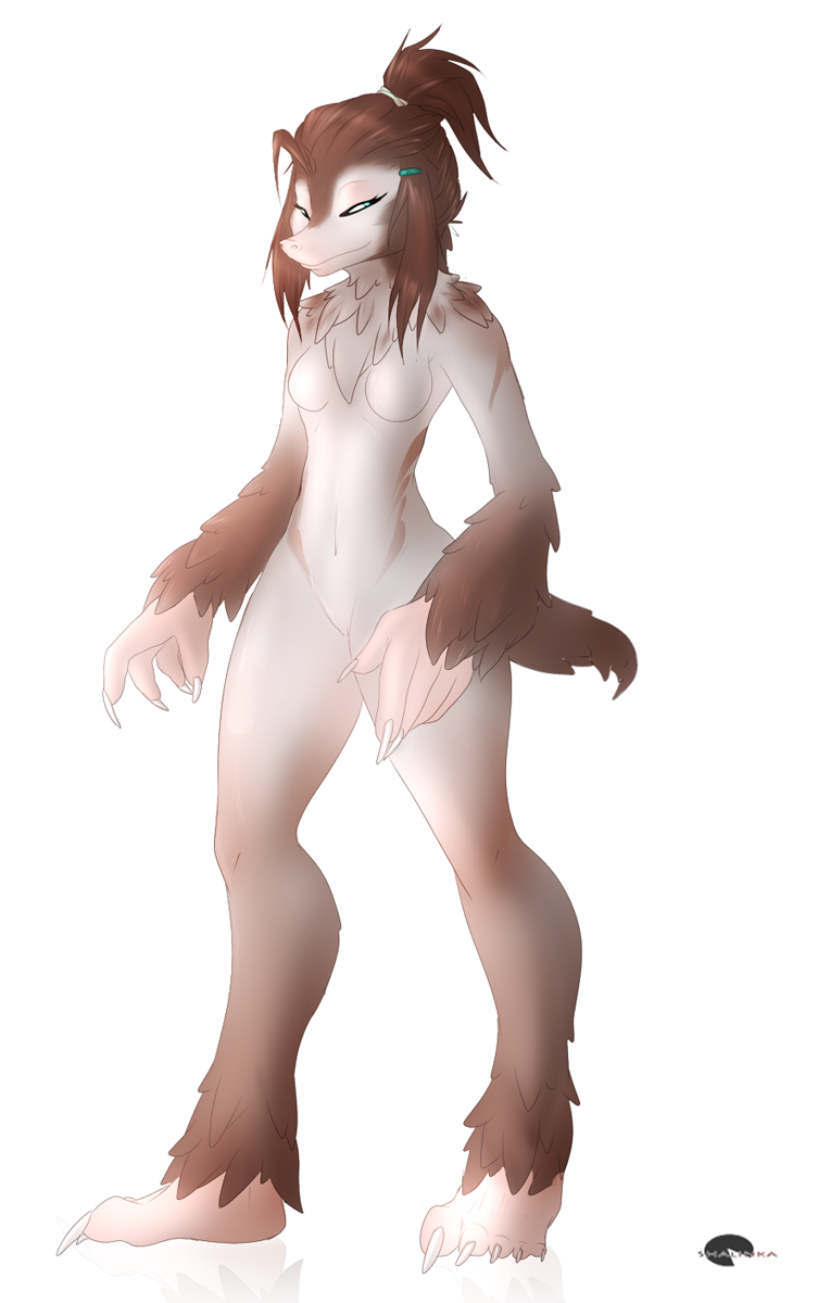 Uncommon anthro : Mole girl