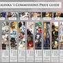 Shalinka's commissions price guide