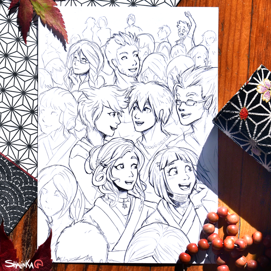 Inktober 2017 - 13# Teeming by Shalinka