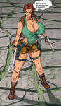Hinata like Lara Croft by gekkodimoria