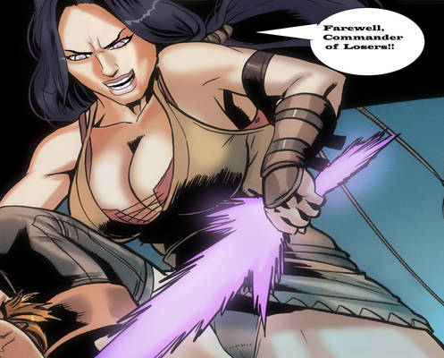 Hinata (Belladonna) VS Seller Slaves Viking Leader