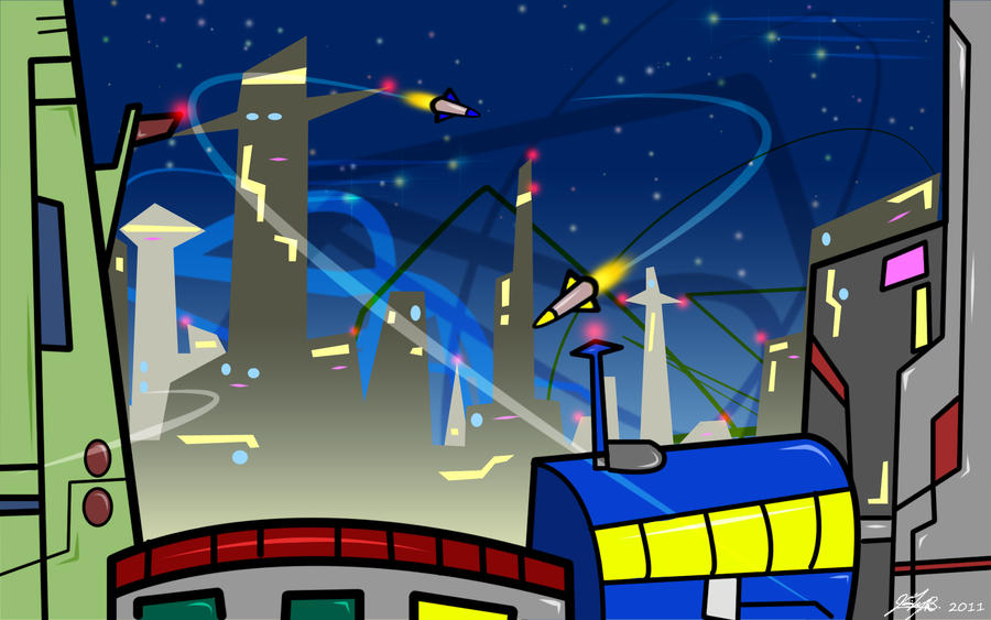 retro Rockets by JelBa1 on DeviantArt