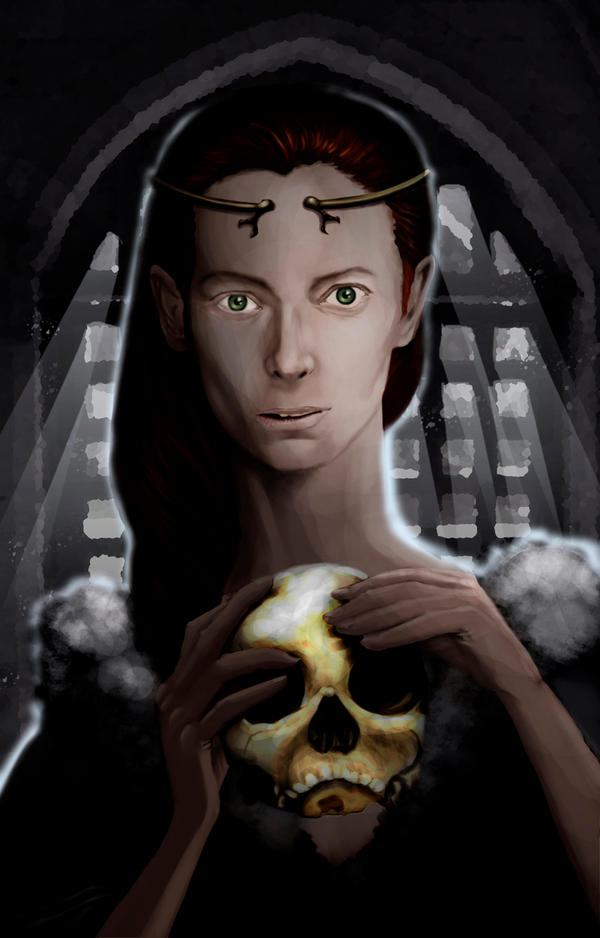 NWN portrait - Necromancer by SandsGonzaga