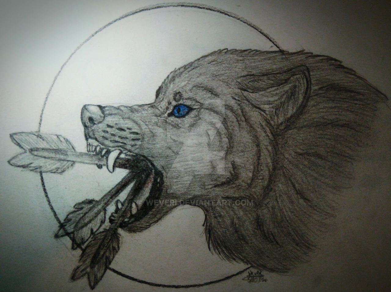 Arrow Wolf by Weveri on DeviantArt