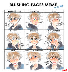 Blush Meme - Hiro Tomuro