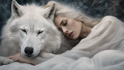 Wolfgard The girl and the white wolf. by Lietuciennica on DeviantArt