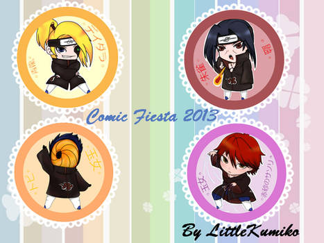 Akatsuki Badges Comic Fiesta 2013