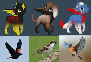 BIRD-INSPIRED WINGED DOGS (CLOSED)