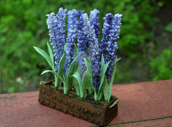 Skyrim inspired Lavender in flowerpot miniature