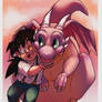 Gohan and Haiya Dragon