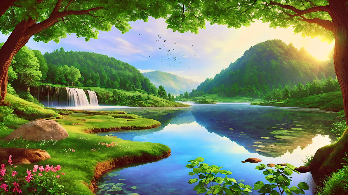 Two Rivers 3k Nature River Wallpaper 3k by gghiru on DeviantArt