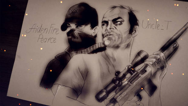 Aiden Pearce and Trevor Philips