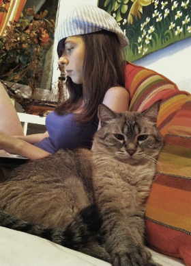 with my big fat cat :D