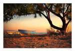 Boats in the Morning Sun by Pajunen