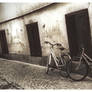 Bikes in the alley...