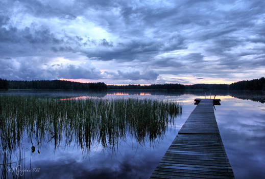 Blue Moment by the Lake