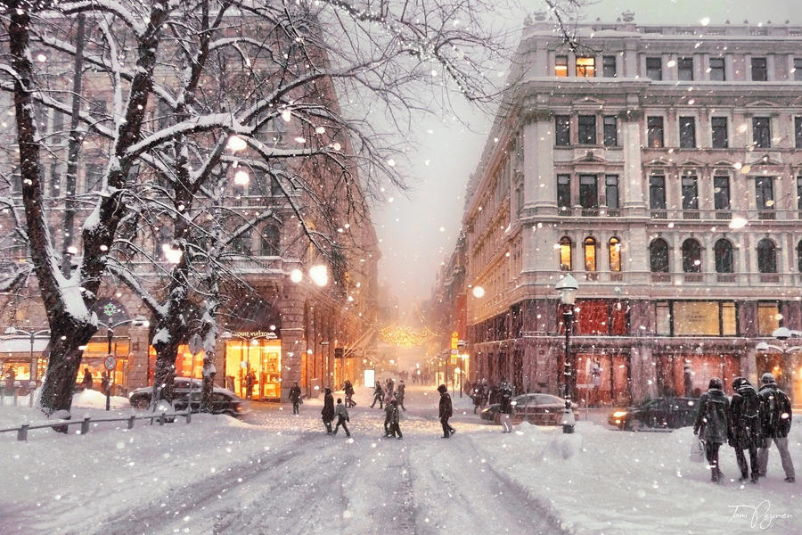 Winter in Helsinki by Pajunen