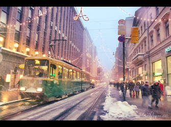 December in Helsinki by Pajunen