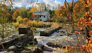 October house by the river