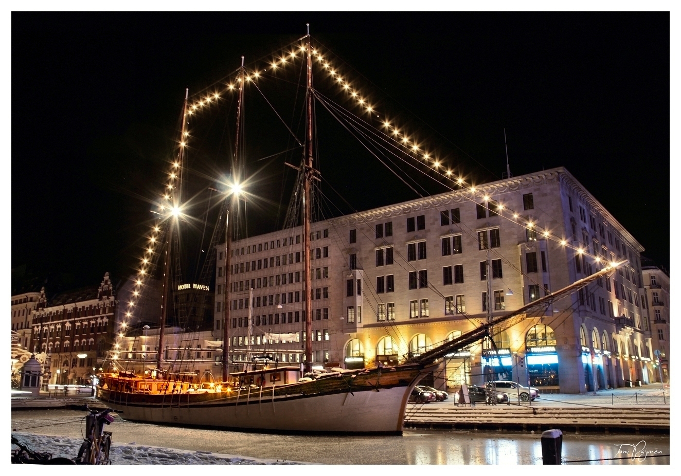 Sailing Ship in Winter